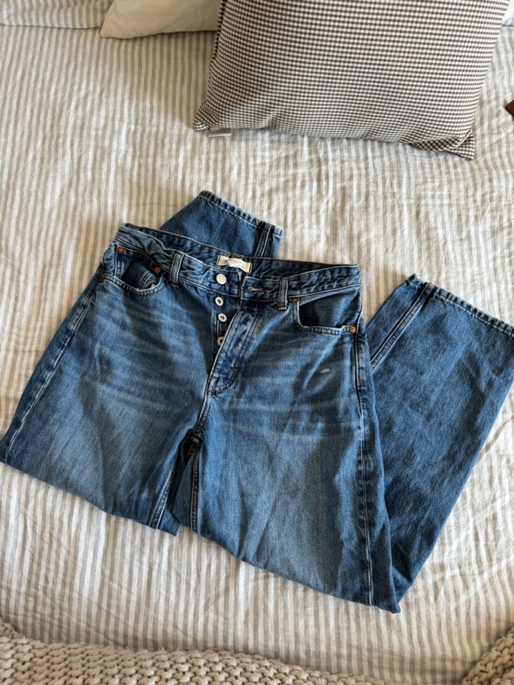 Madewell The Darted Barrel-Leg Jean
